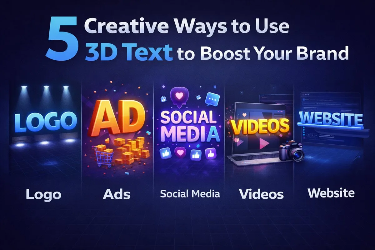 Creative 3D Text Ideas Hero Image