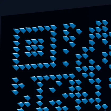 Поисковый узор QR из модулей Pyramid