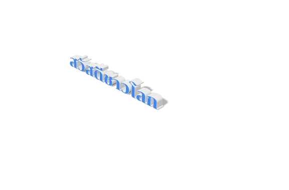 тайское письмо: фраза «Привет, мир» в виде 3D-текста