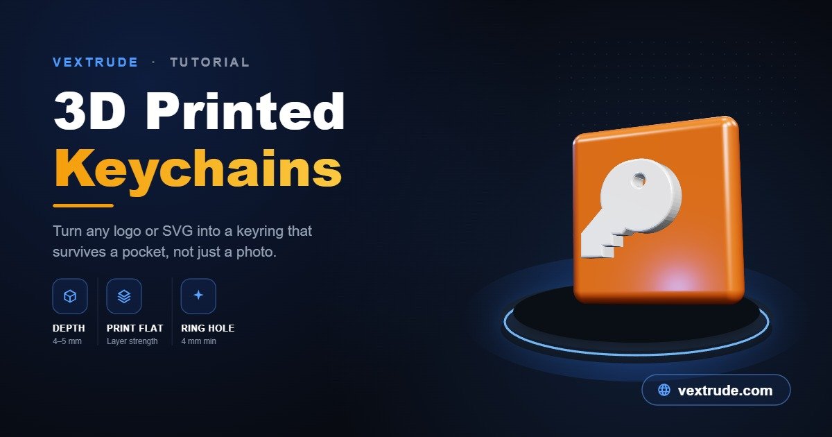 3D Printing a Keychain From Any Logo