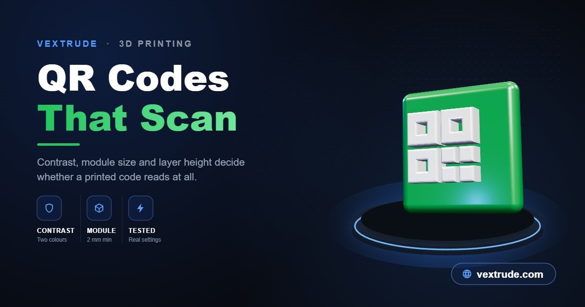 3D Printed QR Codes That Actually Scan